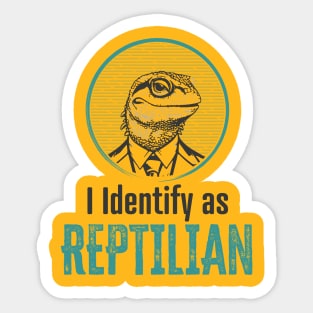 Identify Reptilian (light) Sticker